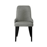 Dining Chairs Fabric Grey Set Of 2 Domus