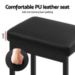 Metal Bar Stools PU Seat Dining Counter Chairs