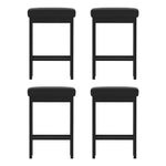 Metal Bar Stools PU Seat Dining Counter Chairs
