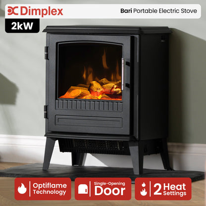 Portable Electric Stove Black Cast Iron single