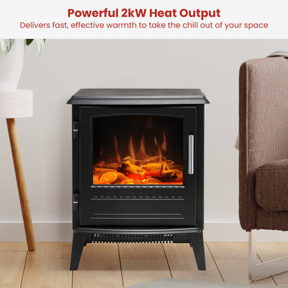 Portable Electric Stove Black Cast Iron single