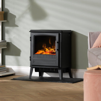Portable Electric Stove Black Cast Iron single