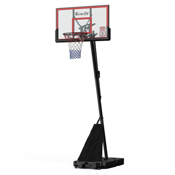  3.05M Basketball Hoop Stand System Adjustable Height Portable Red Pro