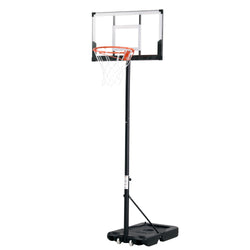 Portable 3.05M Basketball Hoop Stand Height Adjustable with Knob System