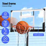 Portable 3.05M Basketball Hoop Stand Height Adjustable with Knob System
