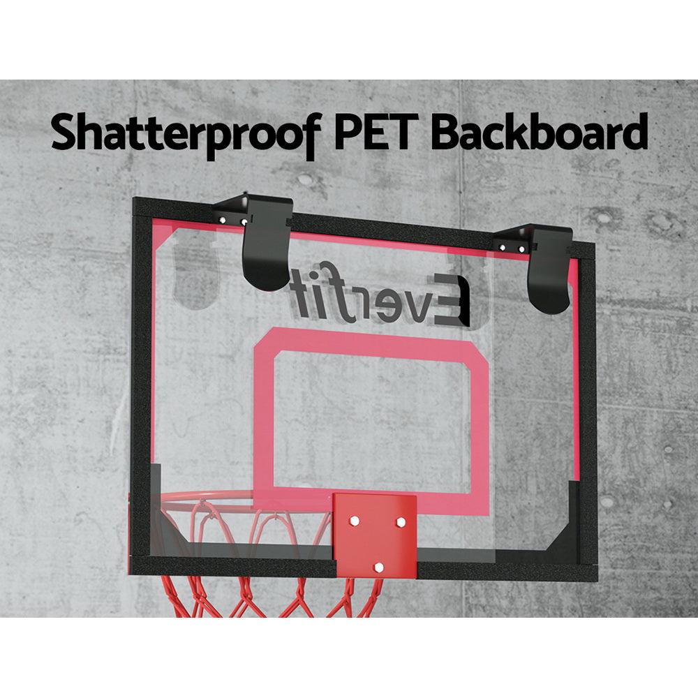 Mini Hoop Madness Wall-Mounted Red/White Sports Excitement