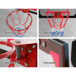 Mini Hoop Madness Wall-Mounted Red/White Sports Excitement