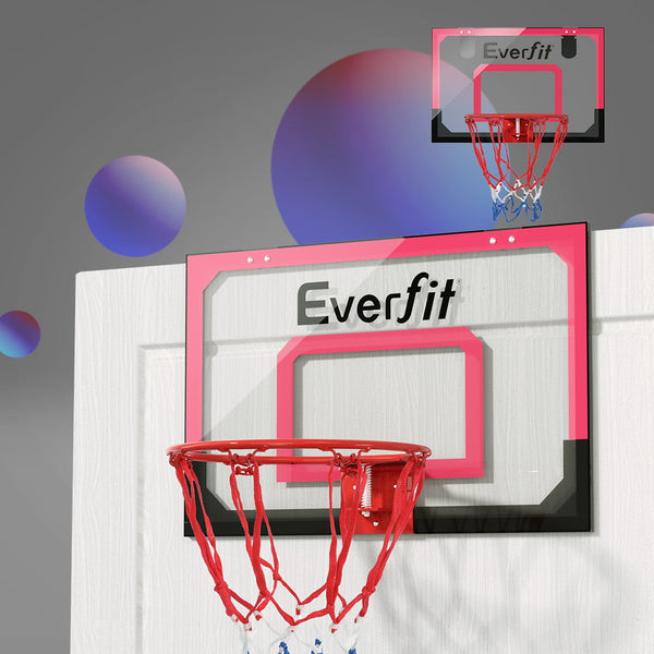  Mini Hoop Madness Wall-Mounted Red/White Sports Excitement