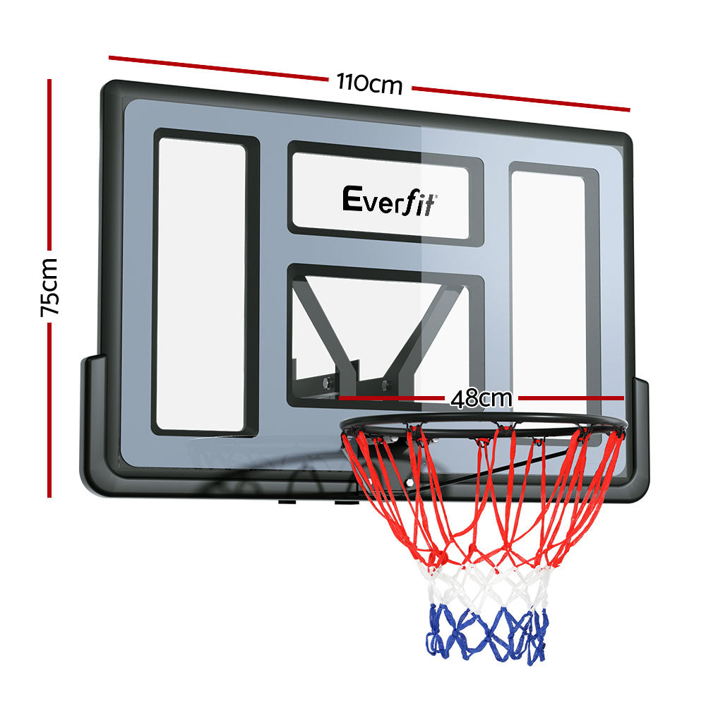 43" Wall Mounted Basketball Hoop - Indoor/Outdoor
