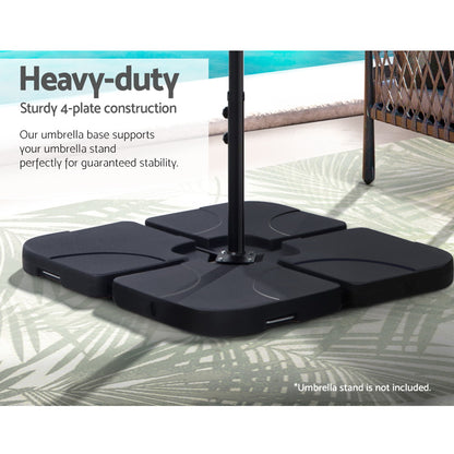 Outdoor Umbrella Base Stand Sand/Water Pod Cantilever Beach Patio 50Cm