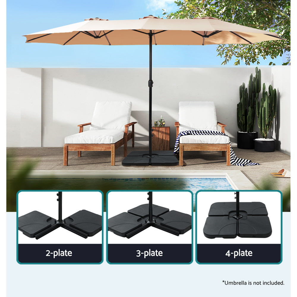 Outdoor Umbrella Base Stand Sand/Water Pod Cantilever Beach Patio 50Cm
