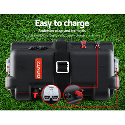 Battery Box 12V Camping Portable Deep Cycle AGM Universal Large USB Cig