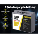 Agm Deep Cycle Battery 12V Box Portable Solar Caravan Camping