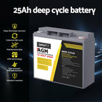 Agm Deep Cycle Battery 12V Box Portable Solar Caravan Camping