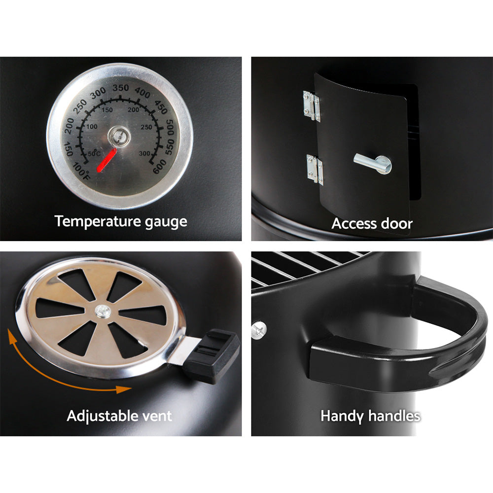 Bbq Grill 3-In-1 Charcoal Smoker