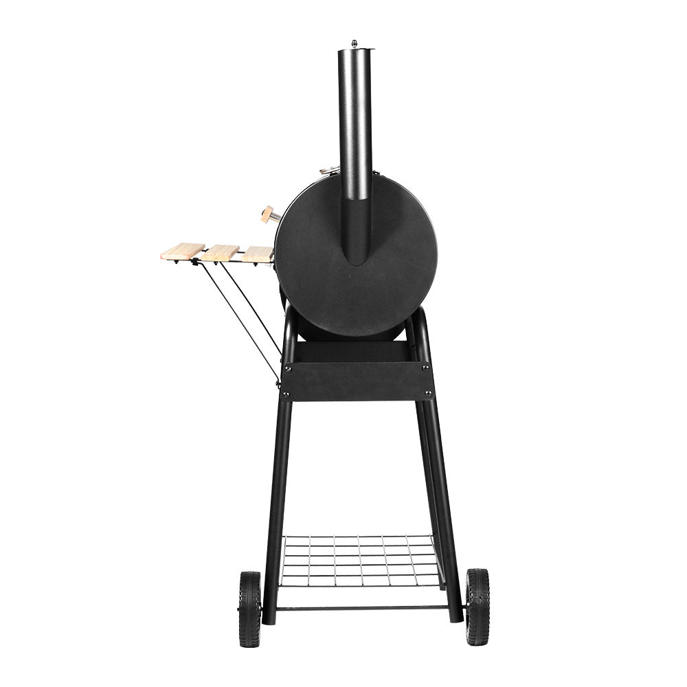 Bbq Grill 2-In-1 Offset Charcoal Smoker