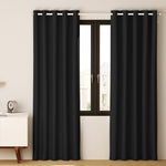 2X Blockout Curtains Blackout Window Curtain Eyelet 180x213cm