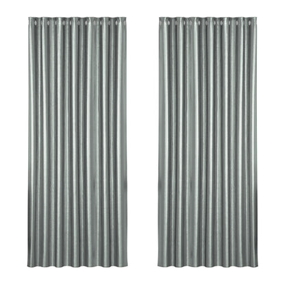2X Blockout Curtains Blackout Window Curtain Eyelet 240x230cm
