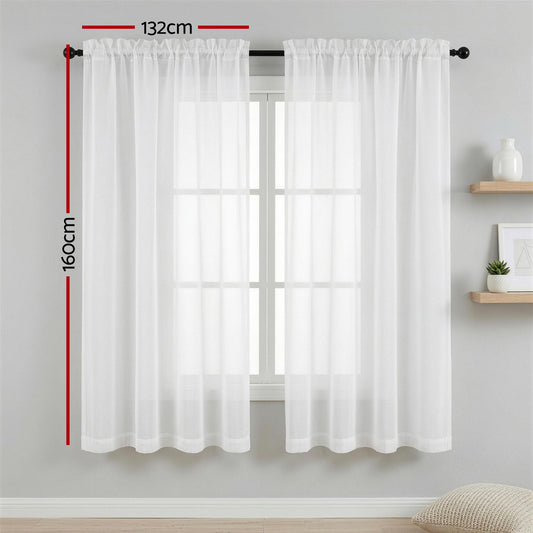 Blockout Curtains 132x160cm Rod Pocket 2 Pack | HomeAndLiving