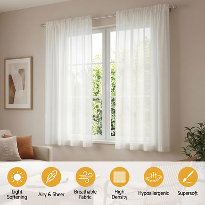 Blockout Curtains 132x160cm Rod Pocket 2 Pack | HomeAndLiving