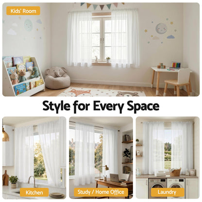 Blockout Curtains 132x160cm Rod Pocket 2 Pack | HomeAndLiving