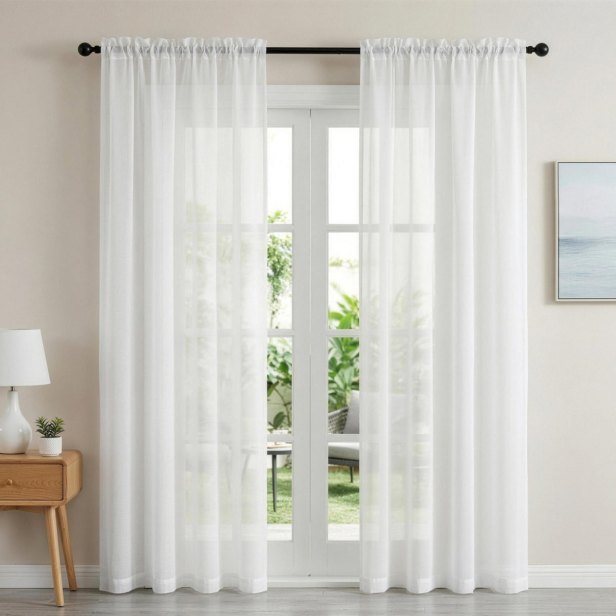 Blockout Curtains 2 Panel 132x213cm Light Filtering | HomeAndLiving