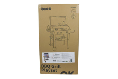 Wooden BBQ Grill Playset Kids 27pc | HomeAndLiving - 4