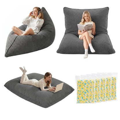 Bean Bag Chair Convertible 180x140cm