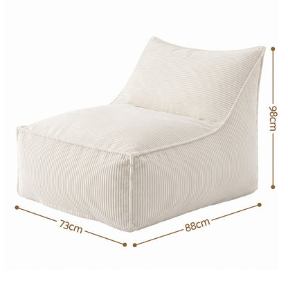 Bean Bag Cover Soft Corduroy 88x73x98cm
