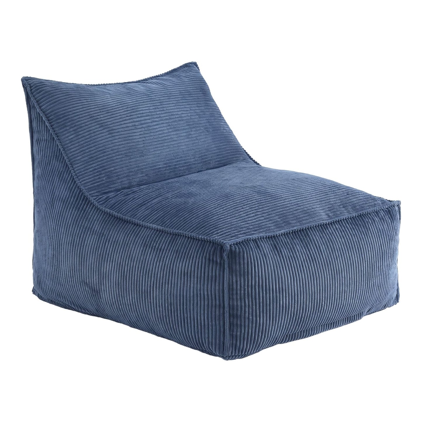 Blue sofa 88x73x98cm, side view