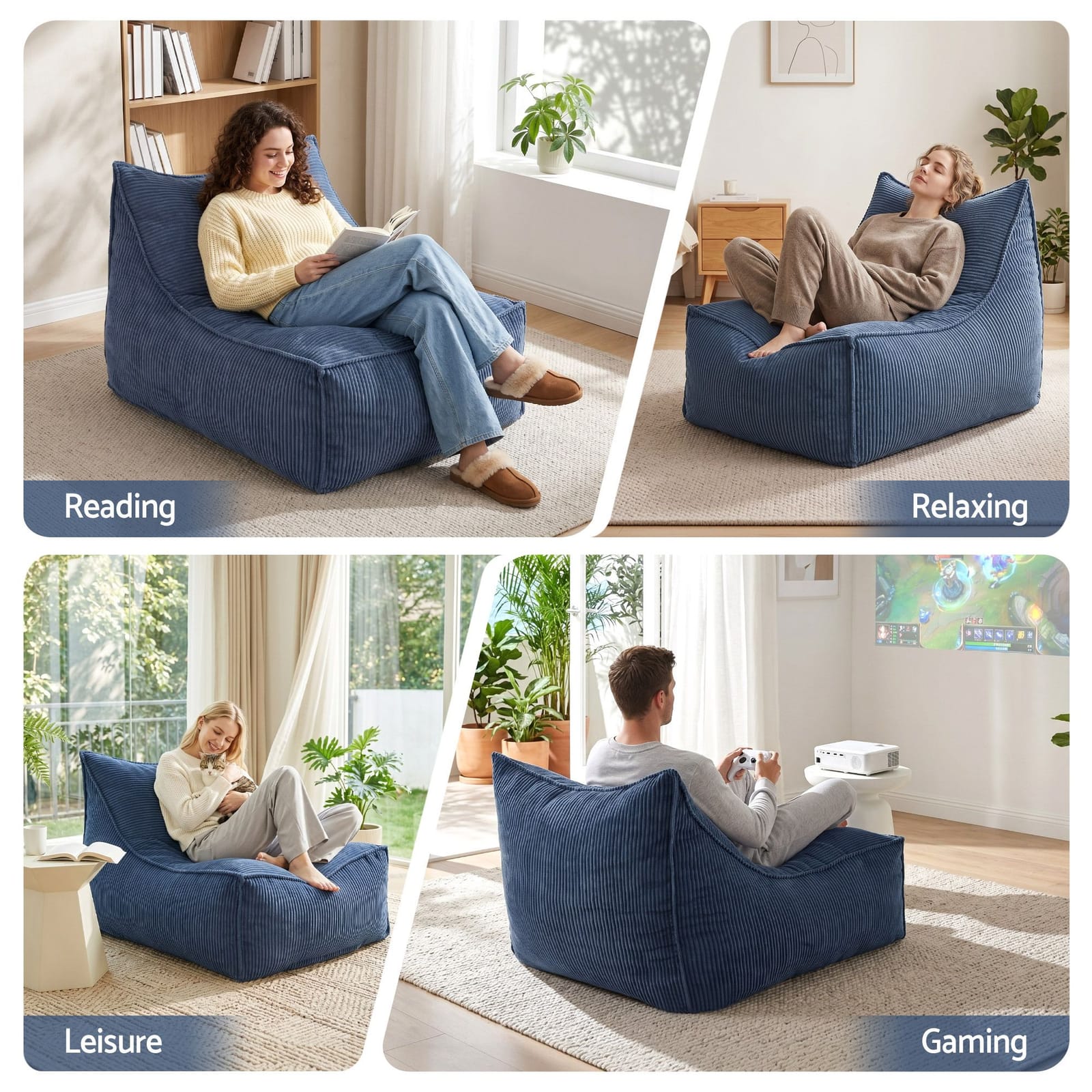 Blue sofa 88x73x98cm, view 7