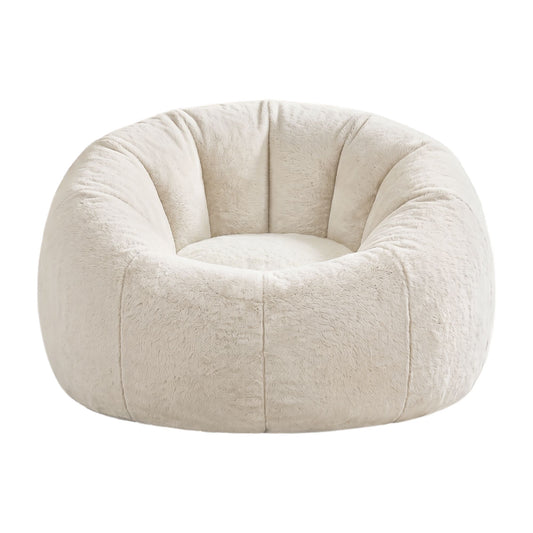 Faux Fur Bean Bag Cover Large Round 107cm | HomeAndLiving