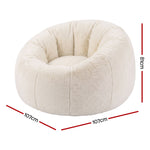 Faux Fur Bean Bag Cover Large Round 107cm | HomeAndLiving