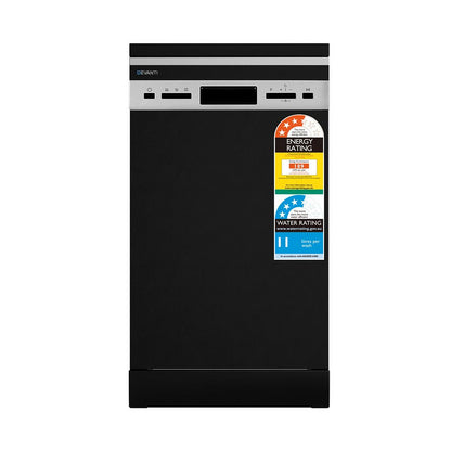 10 Place Settings Freestanding Dishwasher Black