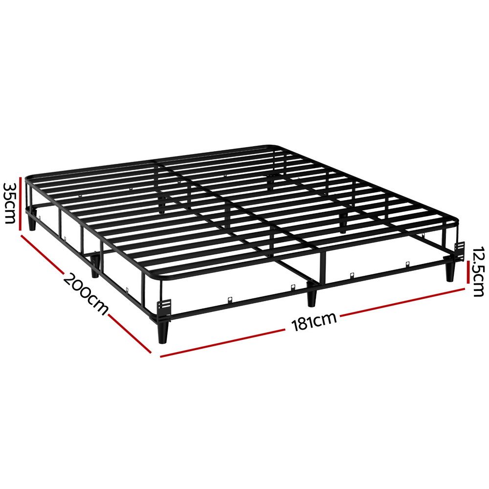 Artiss Bed Frame Double Size Metal Grey MASON
