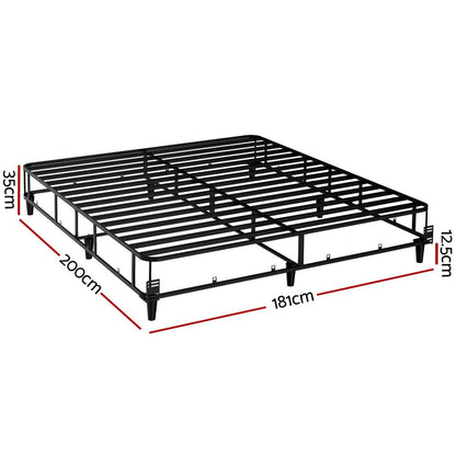 Artiss Bed Frame Double Size Metal Grey MASON