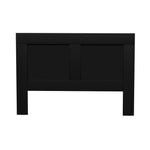 Double Size Black Bed Frame Shelves Headboard Bedhead Bas(Headboard Only)