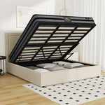 Bed Frame With Mattress Set King Size Gas Lift Storage ADI