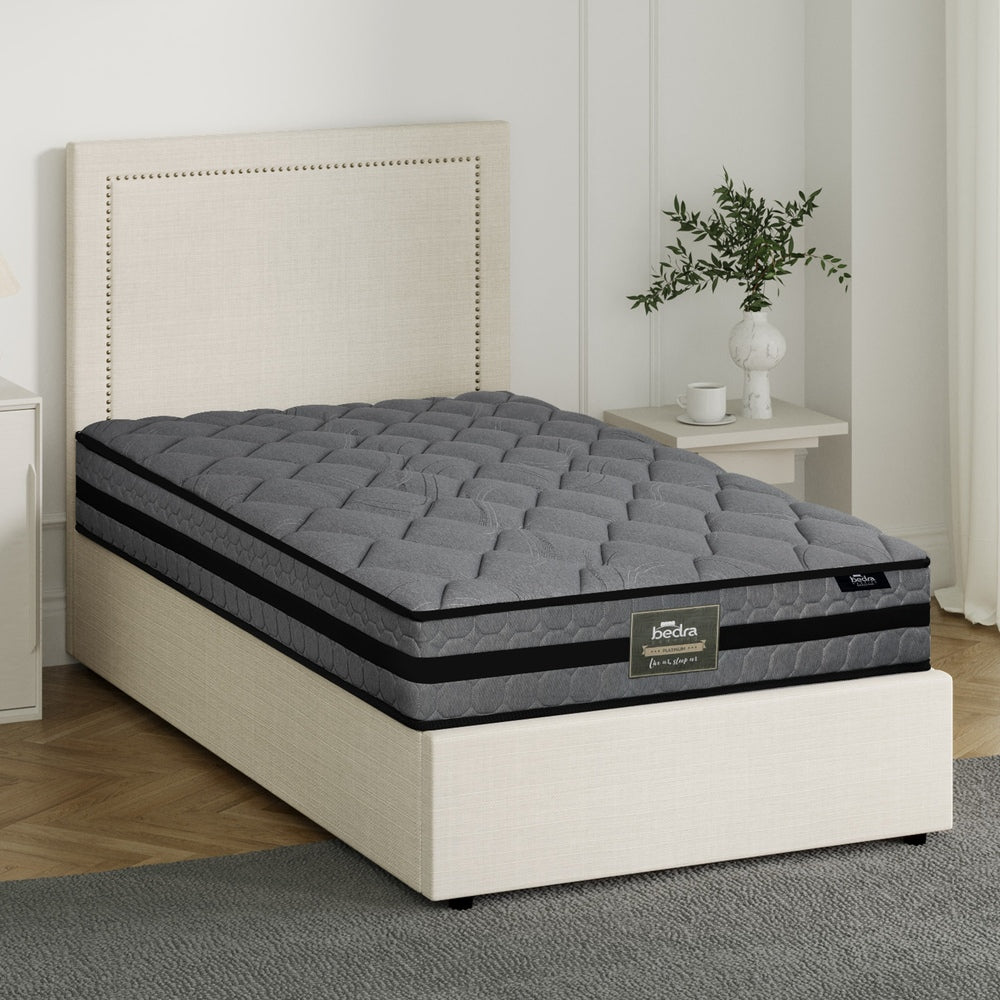 Bed Frame With Mattress Set King Single Gas Lift Storage ADI