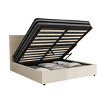 Bed Frame With Mattress Set Double & Queen Size Gas Lift Storage ADI
