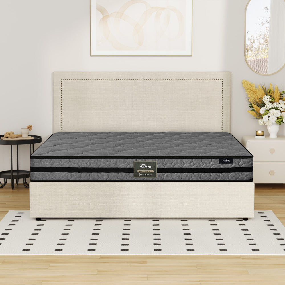 Bed Frame With Mattress Set Double & Queen Size Gas Lift Storage ADI
