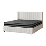 Bed Frame with Mattress Set King Single &King Size Gas Lift Boucle BILY