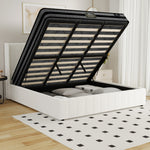 Bed Frame with Mattress Set King Single &King Size Gas Lift Boucle BILY