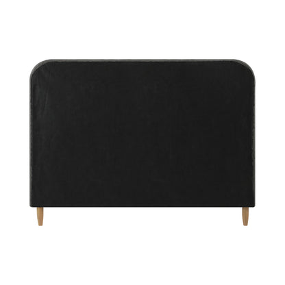 Bed Frame Single Size Fabric Grey BOB