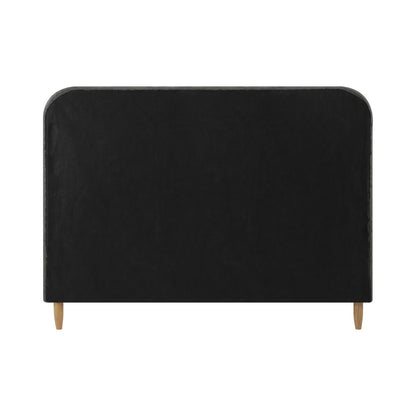 Single Bed Frame with Bonnell Spring Mattress Upholstered Base Grey