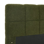 Bed Frame Tufted Headboard Green Boucle Size King Single/King/Double/Queen