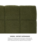 Bed Frame Tufted Headboard Green Boucle Size King Single/King/Double/Queen