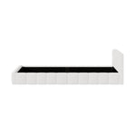 Double Bed Frame Boucle Tufted Headboard | HomeAndLiving