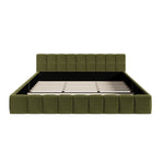 Bed Frame Tufted Headboard Green Boucle Size King Single/King/Double/Queen