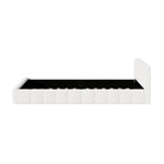 King Size Boucle Bed Frame Tufted Headboard | HomeAndLiving